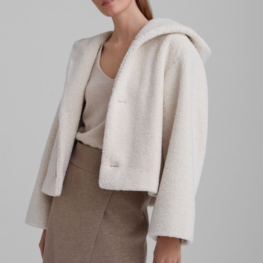 Club Monaco Ivory Teddy Jacket